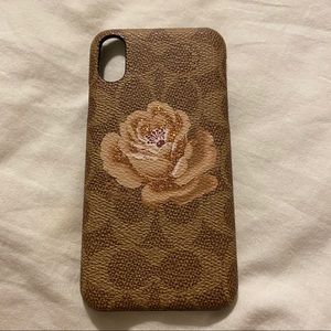Coach Signature Floral IPhone X and Xs case